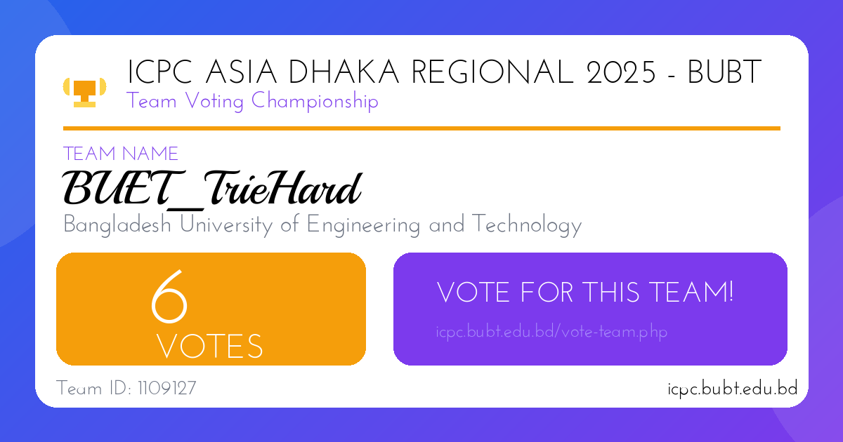 BUET_TrieHard Share Thumbnail